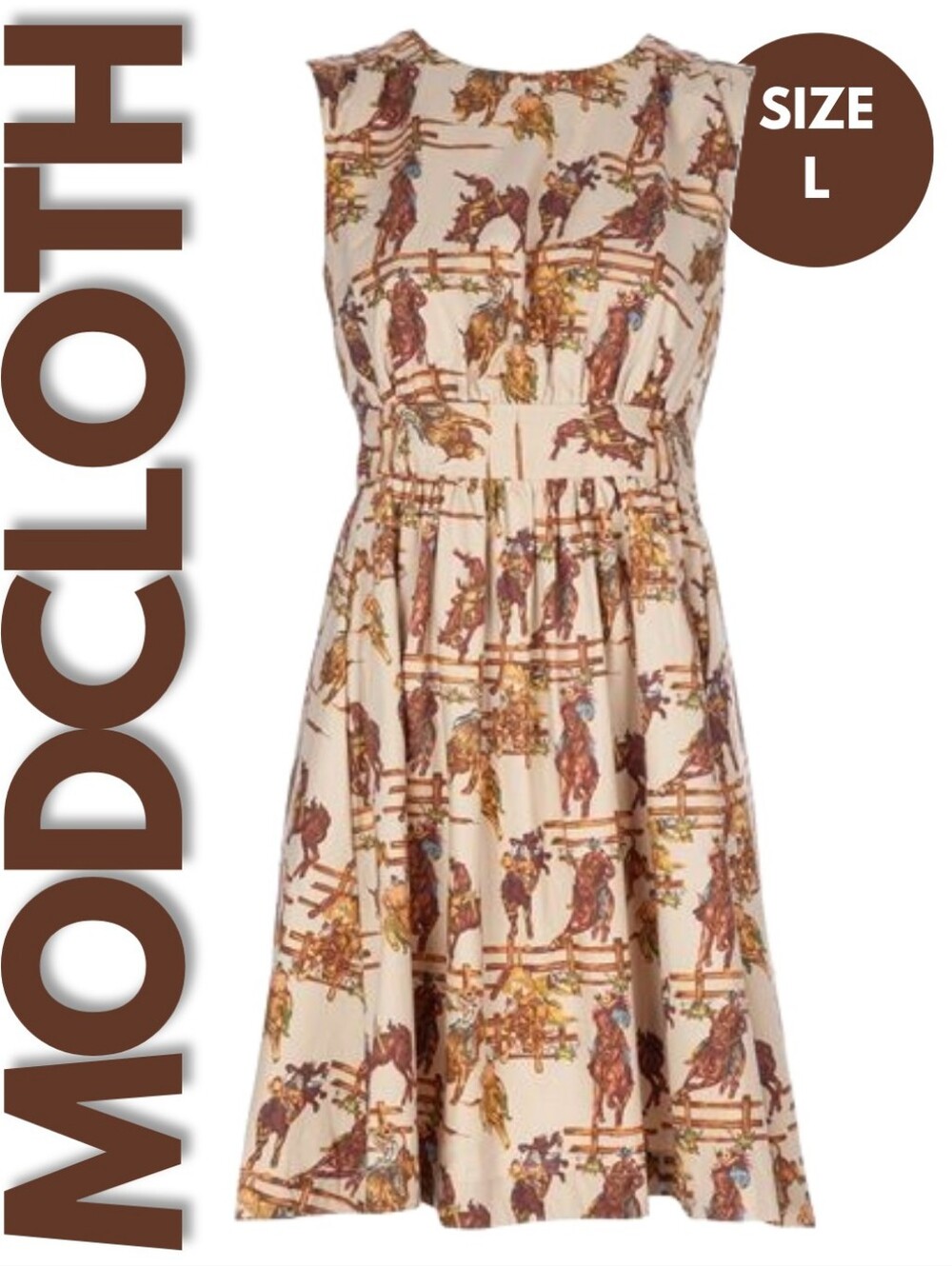 RARE Emily and Fin Western Rodeo Lucy Dress Size L